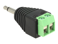 Bild von DELOCK Adapter Klinke Stecker 3,5 mm > Terminalblock 2 Pin