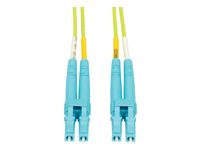 EATON 100G, Duplex Multimode, 50/125, OM5, LSZH, Fiber Optic Cable, LC/LC, Lime Green, 20 m