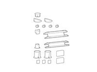 ERGOTRON ACCESSORY, SPARE PARTS KIT LX PRO, WALL MOUNT SKUS, white