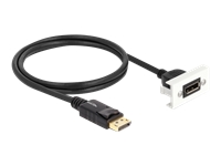 Bild von DELOCK Easy 45 DisplayPort 8K 30 Hz Modul mit Kabelpeitsche 22,5 x 45mm