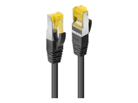 LINDY Patch Cable, Cat.7, S/FTP, RJ45-RJ45, 30m, black, LSOH, PIMF, Cat7 rawcable with Cat6a conncetors