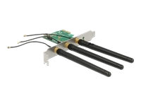 Bild von DELOCK PCI Express Karte > 1 x intern M.2 Key A Slot mit 3 externen Antennen – Low Profile Formfaktor