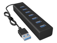 Bild von ICYBOX IB-HUB1700-U3 7-port hub with USB Type-A interface and power supply