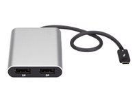 Bild von STARTECH.COM Thunderbolt 3 zu Dual DisplayPort Adapter - 4K 60Hz - Mac und Windows - Thunderbolt 3 Adapter - USB C Adapter