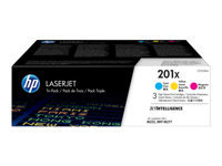 Bild von HP 201X Original LaserJet Toner Cyan/Magenta/Gelb High Yield (3-pack)