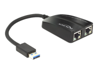 Bild von DELOCK Adapter USB 3.0 Ethernet 2 x RJ45 10/100/1000
