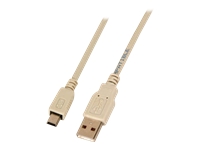 Bild von EFB USB2.0 Anschlusskabel A-Mini B 5polig St.-St. 0,5m grau Classic