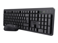 TRUST Pack clavier & souris sans fil ODY II silencieux - noir (FR)