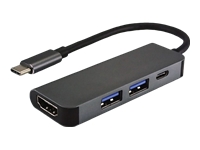 Bild von VALUE USB Typ C Dockingstation HDMI 4K 2x USB Typ A + Typ C PD Power Delivery