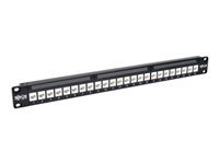 Bild von EATON TRIPPLITE 24-Port 1U Rack-Mount Cat6a Feedthrough Patch Panel RJ45 Ethernet