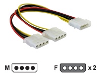 Bild von DELOCK Y- Kabel Stromversorgung > 2x 4pin Molex