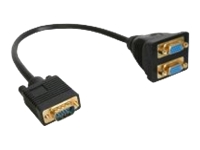 Bild von INLINE VGA Y-Adapterkabel VGA Stecker auf 2x VGA Buchse schwarz