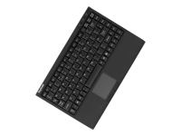 Bild von KEYSONIC ACK-540U+ Mini-Tastatur schwarz flacher Bauform Touchpad SoftTouch Funktionstasten USB Plug und Play (UK)