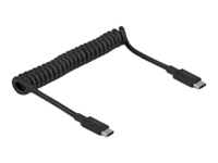 Bild von DELOCK USB 3.1 Gen 2 Spiralkabel Typ-C Stecker zu Typ-C Stecker PD 3 A E-Marker