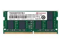 TRANSCEND Premium 16GB DDR4 2400Mhz ECC-SO-DIMM 2Rx8 1Gx8 CL17 1.2V ORIG Chip Wide Temp.