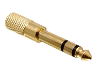 Bild von DELOCK Adapter Audio Klinke 3,5mm Buchse > 6,35mm Stecker Metall-gold 3 Pin