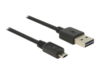 Bild von DELOCK Kabel EASY USB 2.0-A > EASY Micro-B Stecker/Stecker schwarz 3 m