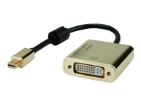 Bild von ROLINE GOLD 4K Mini DisplayPort-DVI Adapter Aktiv v1.2 Mini DP ST - DVI BU