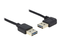 Bild von DELOCK Kabel EASY-USB 2.0 Typ-A Stecker > EASY-USB 2.0 Typ-A Stecker gewinkelt links / rechts 3m