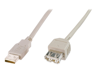 Bild von ASSMANN USB 2.0 Verlängerungskabel Typ A St/Bu 1,8m USB 2.0 konform be