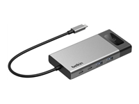 BELKIN USB-C 8-in-1 Dual Display HDMI Hub with Privacy Control