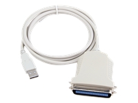 ADAPTER USB-A(M)->LPT 36PIN (DB36)(F) NA KABLU 180CM BIAŁY GEMBIRD