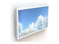 HI-ND Touch Mounting kit casing for digital signage LCD panel portrait white screen size 43inch wall-mountable