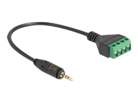 Bild von DELOCK Kabel Klinkenstecker 2,5mm 4 Pin zu Terminalblock Adapter 20cm