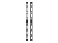 EATON TRIPPLITE 45U Rack Enclosure Server Cabinet Vertical Cable Management Bars Rack cable management bar, Black 45U