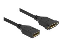 Bild von DELOCK DisplayPort 1.2 Kabel Buchse zu Buchse zum Einbau 4K 60 Hz 30 cm