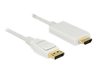 Bild von DELOCK Kabel Displayport 1.2 Stecker > High Speed HDMI-A Stecker Passiv 4K 3 m weiss