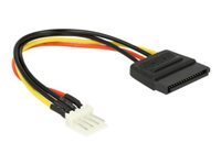 Bild von DELOCK Kabel Power SATA 15 Pin Stecker > Floppy 4 Pin Stecker 15 cm