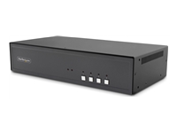 Bild von STARTECH.COM 4-Port Secure Dual-Monitor KVM-Switch DVI NIAP 4.0 Zertifizierter Desktop KVM Umschalter CAC-Port