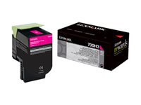 Bild von LEXMARK 700H3 Toner magenta Standardkapazität 3.000 Seiten 1er-Pack