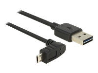 Bild von DELOCK Kabel EASY USB 2.0-A > EASY Micro-B oben/unten gewinkelt Stecker/Stecker 0,5 m
