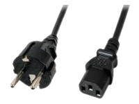 Bild von EFB Netzleitung Schutzkontakt 180 - C13 180 schwarz 2m 3 x 0,75 mm2