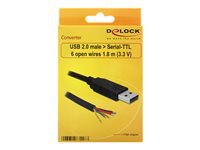 Bild von DELOCK Adapterkabel USB > Seriell-TTL 6 offene Kabelenden 1,8m (3,3V)