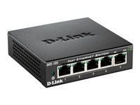 D-LINK DES-105 5?Port Layer2 Fast Ethernet Switch 5x 10/100 Mbit/s Metallgehäuse Autosensing MDI/MDIX-Anpassung