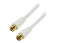 MCL Câble HQ pour antenne satellite type F mâle / mâle - 2m