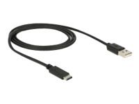 Bild von DELOCK Kabel USB Type-C 2.0 Stecker > USB 2.0 A Stecker 1,0 m schwarz