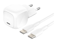BELKIN 20W USB PD Wall Charger with PPS WHT w/1m C-C