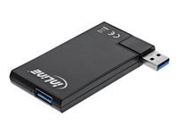 Bild von INLINE 180 Twist Hub USB 3.0 4 Port drehbar schwarz