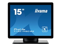 Bild von IIYAMA T1521MSC-B2 38,1cm 15Zoll PCAP Bezel Free Front 10P Touch 1024x768 Speakers VGA HDMI 325cd/m USB Interface