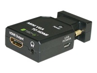 Bild von TECHLY VGA/Audio zu HDMINI Konverter erlaubt das Anschliessen eines Notebooks/PC mit VGA Ausgang direkt an einen HDMI-TV