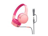 BELKIN SoundForm Mini Wired On-Ear Headphones USB-C & 3.5mm Pink