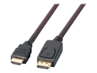 Bild von EFB DisplayPort auf HDMI Anschlusskabel FullHD  Stecker Typ A auf  Stecker-Typ A Schwarz 2m