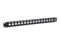 Bild von EATON TRIPPLITE 16-Port 1U Rack-Mount Unshielded Blank Keystone/Multimedia Patch Panel RJ45 Ethernet USB HDMI Cat5e/6