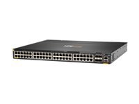 HPE Aruba CX 6300M Switch, 48x 1GBase-T Class 4 PoE, 4x SFP56, Layer 3, Stackable, 1U, One Touch Deployment with CX Mobile App