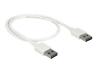 Bild von DELOCK Kabel EASY-USB 2.0 Typ-A Stecker > EASY-USB 2.0 Typ-A Stecker 0,5 m weiss