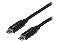 Bild von STARTECH.COM USB-C auf USB-C Kabel mit 5A Power Delivery - St/St - 2m - USB 2.0 - USB-IF zertifiziert - USB Typ C Kabel